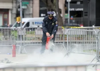 Man set self on fire outside courtroom, in protest of Trump’s hush money trial