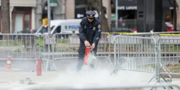 Man set self on fire outside courtroom, in protest of Trump’s hush money trial