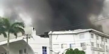 JUST IN: Christ Embassy headquarters on fire