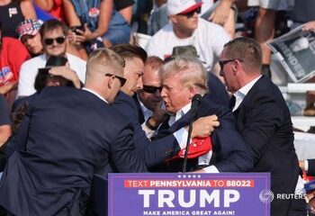 BREAKING: Trump rushed off stage following gunshots