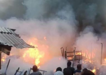 Goods worth millions of naira lost as fire razes popular market in Delta