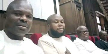 PHOTO: Nnamdi Kanu’s co-defendants in court for the continuation of their trial at the Federal High Court Abuja