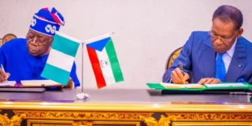 BREAKING: Tinubu, President Mbasogo of Equatorial Guinea signs gas pipeline agreement
