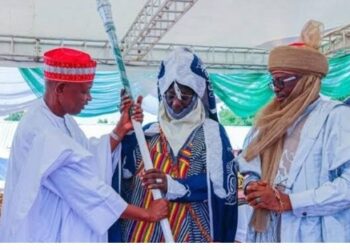 Kano governor presents staff of office to new Emir of Rano