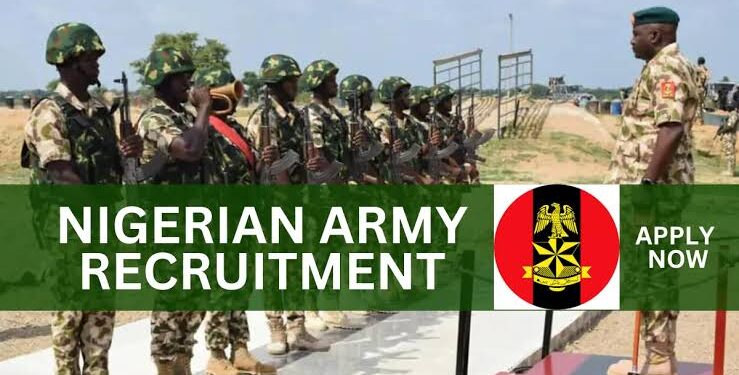 Nigerian army commence recruitment for non-tradesmen, women