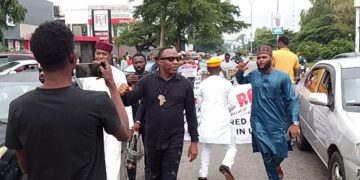 Retired police officers protest against corrupt pension scheme, demand entitlements.