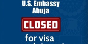 US Embassy suspends visa appointments in Abuja, hours after evacuating staff