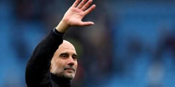 Guardiola bids Manchester City farewell, loses last game to Aston Villa