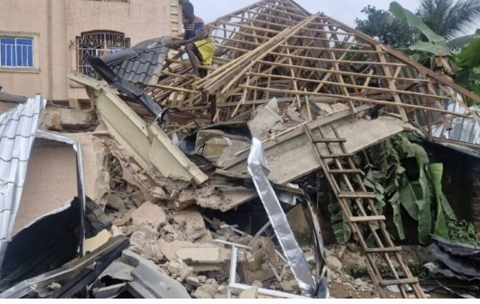 Two-storey building collapses in Anambra